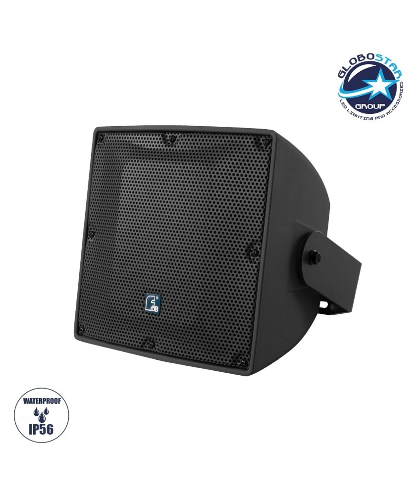 GLOBOSTAR® FDB LT206PT 98037 Επιτοίχιο Παθητικό Ηχείο Εγκαταστάσεων με Μετασχηματιστή 100V & 8Ω - 100W RMS (400W Peak) - 1 x 6.5" Inches LF & 1 x 1" Inches HF - Αδιάβροχο IP56 - Μαύρο - Μ32 x Π26 x Υ26cm - 2 Χρόνια Εγγύηση